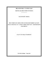 (LUẬN văn THẠC sĩ) phát triển huy động tiền gửi doanh nghiệp tại ngân hàng TMCP đầu tư và phát triển việt nam    chi nhánh sở giao dịch 2 