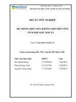 Hệ thống điều hòa không khí trên ô tô tích hợp khử khuẩn