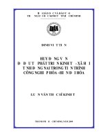 (LUẬN văn THẠC sĩ) huy động vốn để đầu tư phát triển kinh tế   xã hội tỉnh đồng nai trong tiến trình công nghiệp hóa hiện đại hóa 