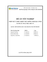 Thiết kế điều khiển nhà thông minh qua Web