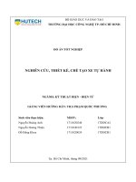 Nghiên cứu, thiết kế, chế tạo xe tự hành