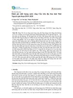 Đánh giá chất lượng nước sông Cầu trên địa bàn tỉnh Thái Nguyên giai đoạn 2019–2020