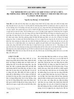Xác định độ tin cậy yêu cầu khi nâng cấp sửa chữa hệ thống đầu mối hồ chứa nước theo lý thuyết độ tin cậy và phân tích rủi ro