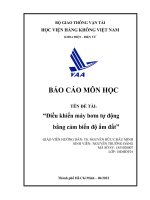 BÁO cáo môn học tên đề tài điều khiển máy bơm tự động bằng cảm biến độ ẩm đất 