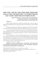 Kiến thức, thái độ, thực hành SBAR trong bàn giao ca trực của nhân viên y tế tại Bệnh viện Đại học Y Dược thành phố Hồ Chí Minh cơ sở 2