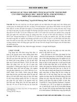 Đánh giá sự thay đổi diện tích ngập nước thành phố Cần Thơ giai đoạn 2016-2020 sử dụng ảnh Sentinel-1 trên nền Google Earth Engine