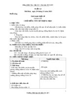 Giáo án lớp 5: Tuần 13 năm học 2021-2022 - Trường Tiểu học thị trấn Chũ số 1