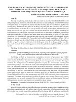 Ứng dụng GIS xây dựng hệ thống công khai, minh bạch phát thải khí nhà kính từ các hoạt động xử lý chất thải rắn sinh hoạt trên địa bàn thành phố Hà Nội