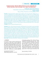 Đánh giá đặc trưng hình thái lưu vực suối đến sự hình thành lũ bùn đá khu vực miền núi phía Bắc