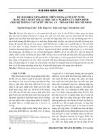 Dự báo khả năng rò rỉ trên mạng lưới cấp nước bằng một số kỹ thuật học máy: Nghiên cứu điển hình cho hệ thống cấp nước Trung An - thành phồ Hồ Chí Minh
