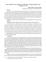 Phát triển làng nghề gắn với bảo vệ môi trường tại tỉnh Hà Nam