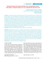 Phương pháp xây dựng đường suy giảm dòng chảy mùa kiệt: Áp dụng cho lưu vực Thành Mỹ, Quảng Nam