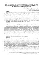 Xây dựng cơ sở dữ liệu đất đai và đề xuất một số giải pháp nâng cao hiệu quả khai thác và quản lý khu vực huyện Đại Từ, tỉnh Thái Nguyên