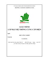 Giáo trình Lắp đặt hệ thống cung cấp điện (Nghề: Điện công nghiệp - Cao đẳng) - Trường CĐ nghề Đà Nẵng