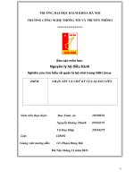 Báo cáo môn học Nguyên lý hệ điều hành Nghiên cứu tìm hiểu về quản lý bộ nhớ trong HĐH Linux