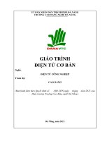 Giáo trình Điện tử cơ bản (Nghề: Điện tử công nghiệp) - Trường CĐ nghề Đà Nẵng