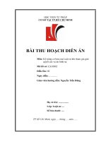 BÀI THU HOẠCH DIỄN ÁN HÌNH SỰ  ĐÀO VIỆT CƯỜNG CỐ Ý GÂY THƯƠNG TÍCH (BÀI ĐIỂM CAO)