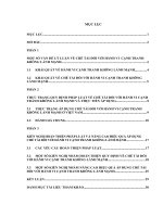 THỰC TRẠNG QUY ĐỊNH PHÁP LUẬT về CHẾ tài đối với HÀNH VI CẠNH TRANH KHÔNG LÀNH MẠNH và THỰC TIỄN áp DỤNG 