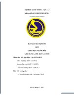 BÁO cáo bài tập lớn môn GIAO DIỆN NGƯỜI máy xây DỰNG GAME rắn săn mồi 