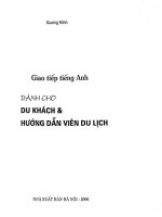 Rèn luyện kỹ năng giao tiếp tiếng Anh trong lĩnh vực du lịch: Phần 1