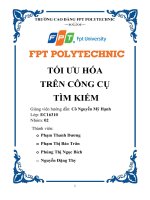 TỐI ưu hóa TRÊN CÔNG cụ tìm KIẾM quảng bá website với bộ máy tìm kiếm 