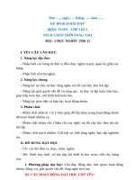 Giáo án toán lớp 3 sách chân trời sáng tạo (kì 2) soạn chuẩn cv 2345 có đủ tiết ôn tập, kiểm tra,  thực hành trải nghiệm