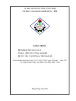 Giáo trình PLC (Nghề: Điện tử công nghiệp - CĐ/TC): Phần 1 - Trường Cao đẳng Nghề Đồng Tháp