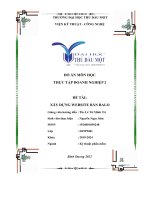 ĐỒ án môn học THỰC tập DOANH NGHIỆP 2 đề tài xây DỰNG WEBSITE bán BALO 
