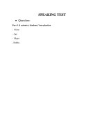 Đề cương ôn tập TIẾNG ANH CƠ SỞ