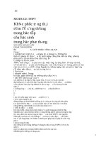 Khắc phục trạng thái tâm lí căng thẳng trong học tập cho học sinh THPT module 12 