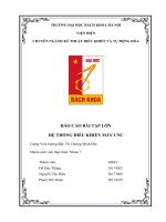 BÁO cáo bài tập lớn hệ THỐNG điều KHIỂN máy CNC một hệ thống CNC gồm 2 trục x và y được điều khiển bởi 2 động cơ 