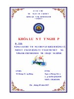 KHÓA LUẬN TỐT NGHIỆP ĐỀ TÀI: NÂNG CAO HOẠT ĐỘNG CHO VAY KHÁCH HÀNG CÁ NHÂN TẠI NGÂN HÀNG VIỆT NAM THỊNH VƯỢNG VPBANK. CN BỐ TRẠCH-QUẢNG BÌNH