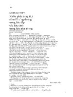 Khắc phục trạng thái tâm lí căng thẳng trong học tập cho học sinh THPT module 12 