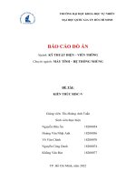 BÁO cáo đồ án đề tài KIẾN TRÚC RISC v 