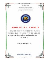 Hoàn thiện hoạt động tiêu thụ các sản phẩm bia hà nội tại công ty cổ phần bia hà nội – quảng bình trên địa bàn thành phố đồng hới  