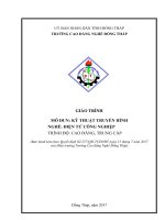 Giáo trình Kỹ thuật truyền hình (Nghề: Điện tử công nghiệp - CĐ/TC) - Trường Cao đẳng Nghề Đồng Tháp