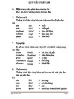 Quy tắc phát âm anh ngữ