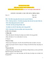 Giáo án hoạt động trải nghiệm lớp 3, sách chân trời sáng tạo, soạn chuẩn cv 2345 (kì 2)