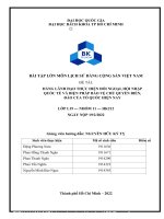 ĐẢNG LÃNH đạo THỰC HIỆN đối NGOẠI, hội NHẬP QUỐC tế và BIỆN PHÁP bảo vệ CHỦ QUYỀN BIỂN, đảo của tổ QUỐC HIỆN NAY 2 