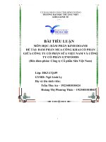 ĐÀM PHÁN MUA CÔNG KHAI cổ PHẦN GIỮA CÔNG TY cổ PHẦN sữa VIỆT NAM và CÔNG TY cổ PHẦN GTNFOODS (bên đàm phán công ty cổ phần sữa việt nam) 