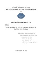 nhân sinh quan và thế giới qua ảnh