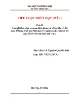 Anh (chị) hãy đưa ra quan điểm đánh giá về học thuyết Tứ diệu đế trong triết học Phật giáo? Ý nghĩa của học thuyết Tứ diệu đế đối với bản thân anh (chị)?