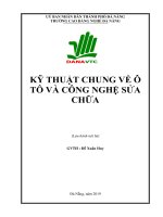 Giáo trình Kỹ thuật chung về ô tô và công nghệ sửa chữa - Trường CĐ Nghề Đà Nẵng