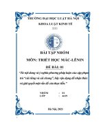 Từ nội dung và ý nghĩa phương pháp luận của cặp phạm trù “cái riêng và cái chung”, hãy vận dụng để nhận thức và giải quyết một vấn đề của thực tiễn