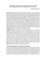 Phương pháp giảng dạy đại học chủ động theo cách tiếp cận CDIO CDIO approach based active teaching methods at the university 