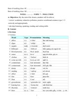 Giáo án dạy thêm anh 8 sách thí điểm kỳ 2 