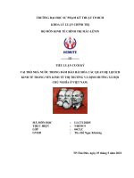 VAI TRÒ NHÀ nước TRONG đảm bảo hài hòa các QUAN hệ lợi ÍCH KINH tế TRONG nền KINH tế THỊ TRƯỜNG và ĐỊNH HƯỚNG xã hội CHỦ NGHĨA ở VIỆT NAM