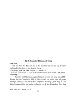 Giáo trình Kỹ thuật điện tử (Nghề: Sửa chữa lắp ráp máy tính - Cao đẳng): Phần 2 - Trường Cao đẳng Cơ điện Xây dựng Việt Xô