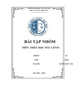 Vận dụng nội dung và ý nghĩa phương pháp luận của cặp phạm trù nguyên nhân – kết quả vào nhận thức và giải quyết vấn đề ô nhiễm môi trường nước ở việt nam hiện nay 