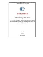 Chủ đề 02 từ nội dung và ý nghĩa phương pháp luận của cặp phạm trù nguyên nhân và kết quả  hãy vận dụng để nhận thức và giải quyết một vấn đề của thực tiễn 